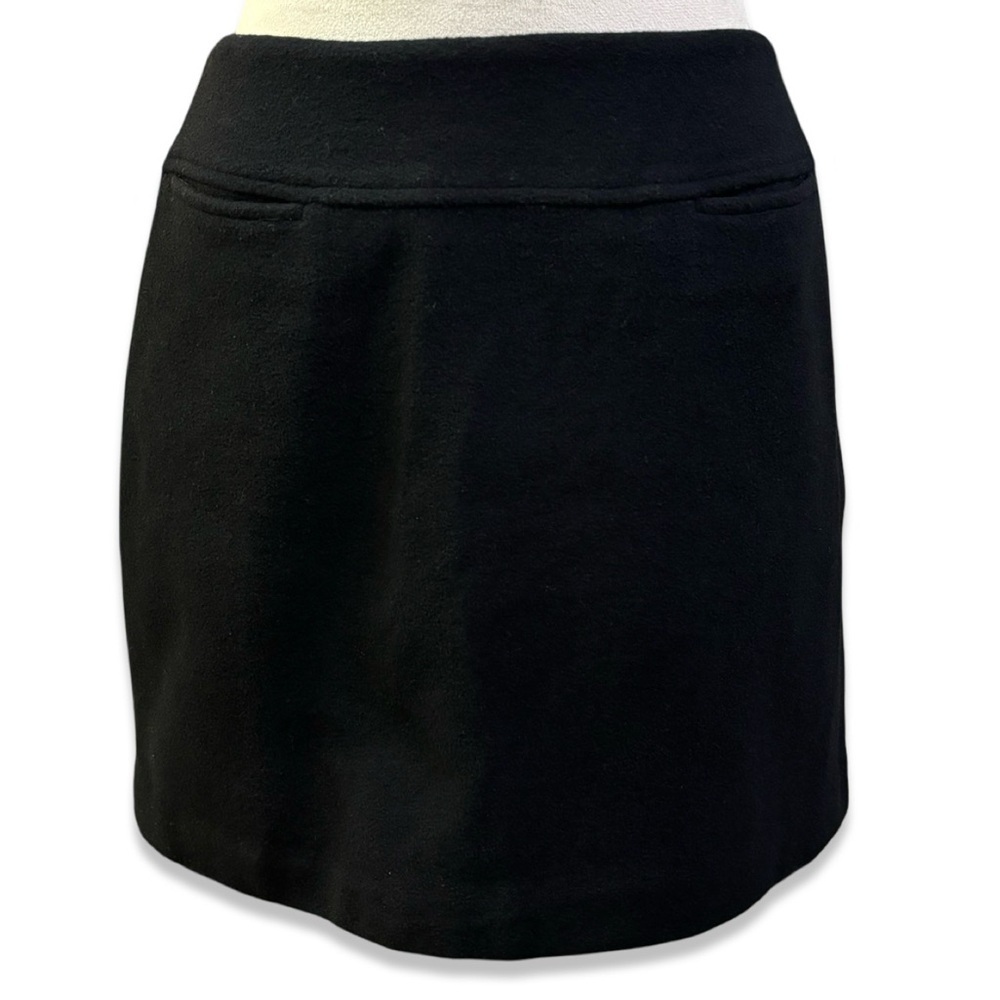 Vintage Ann Taylor Loft Wool Front pockets mini skirt fully lined capsule piece